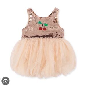 Konges Slojd Sequin cherry bubble dress / size 3T (Retail $121)